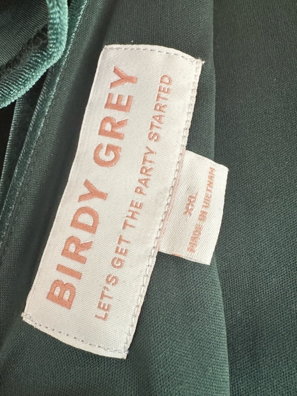NWT Birdy Grey Hannah Velvet Maxi Dress Emerald Green - Picture 10 of 15